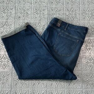 Torrid Boyfriend Ankle Roll-Cuff Blue Jeans Size 28 Short NWT